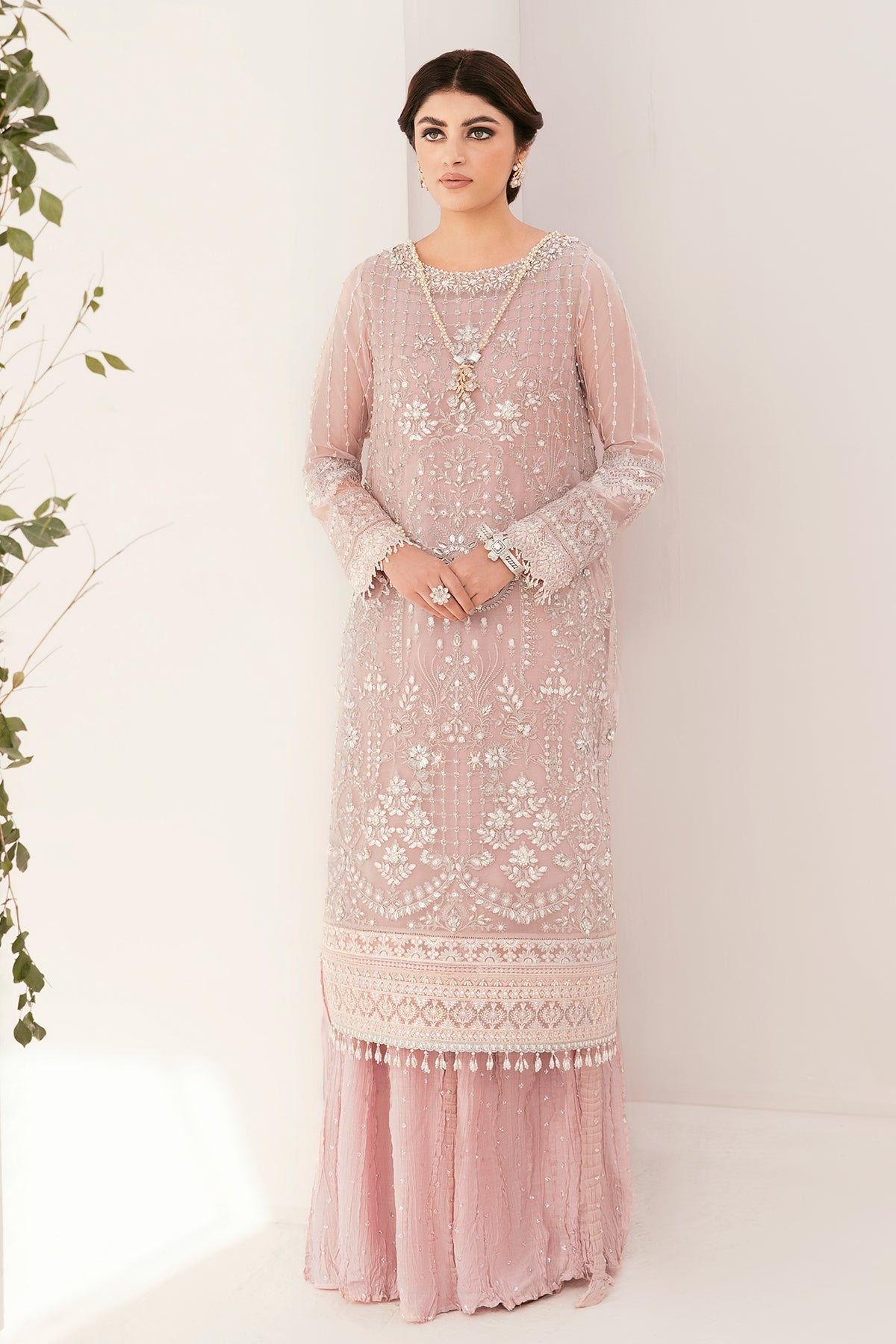 EMBROIDERED CHIFFON CH11-05 STITCHED