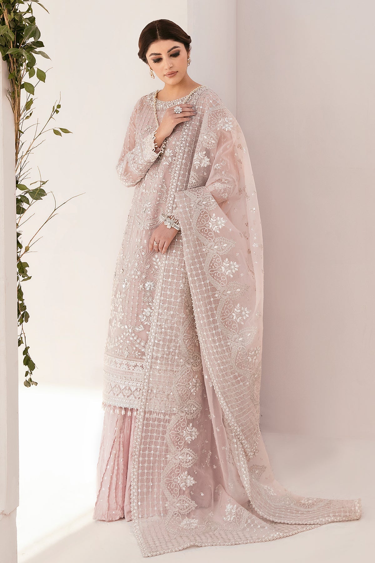 EMBROIDERED CHIFFON CH11-05 STITCHED