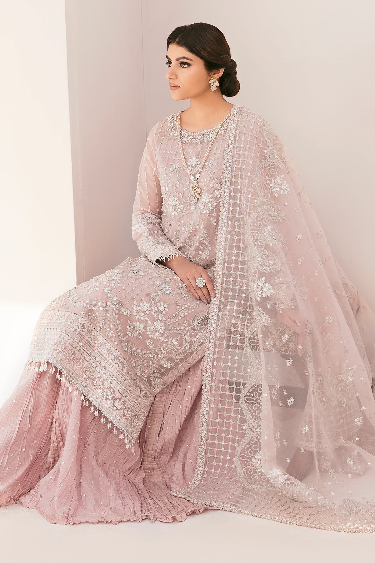 EMBROIDERED CHIFFON CH11-05 STITCHED