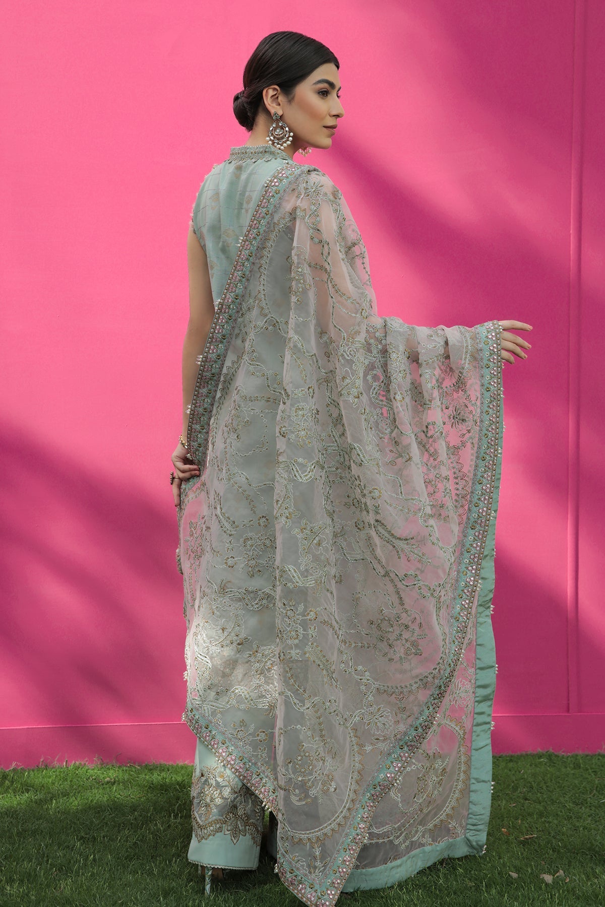 EMBROIDERED JACQUARD LAWN UF-216