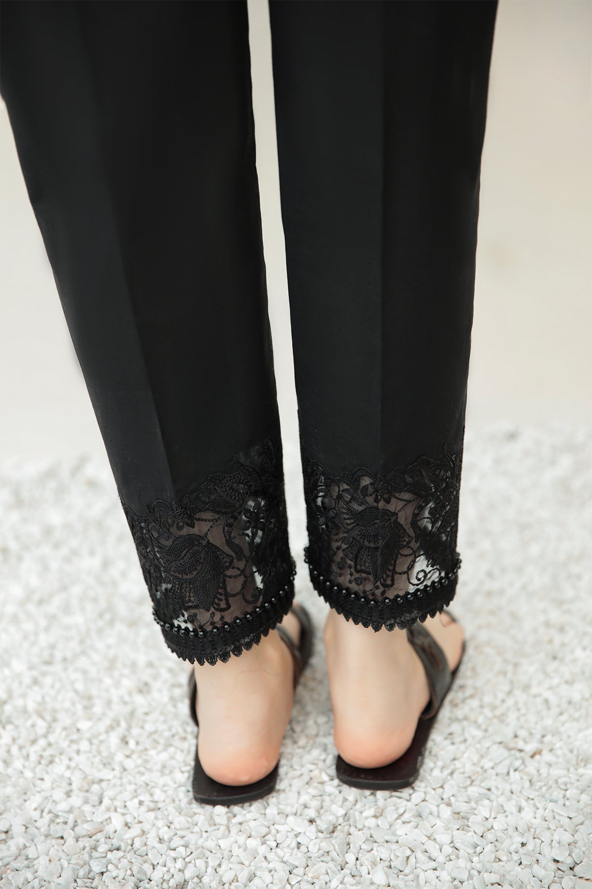 EMBROIDERED COTTON TROUSER 222