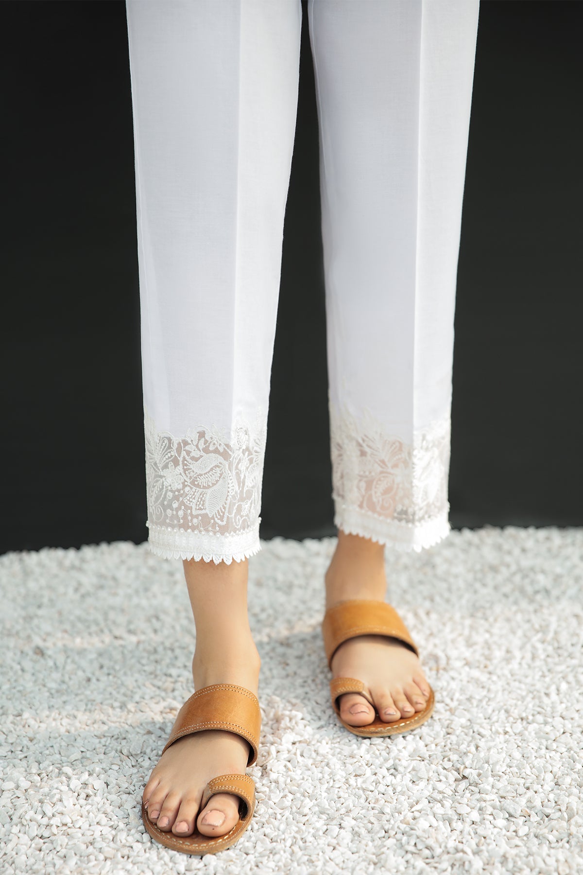 EMBROIDERED COTTON TROUSER 223