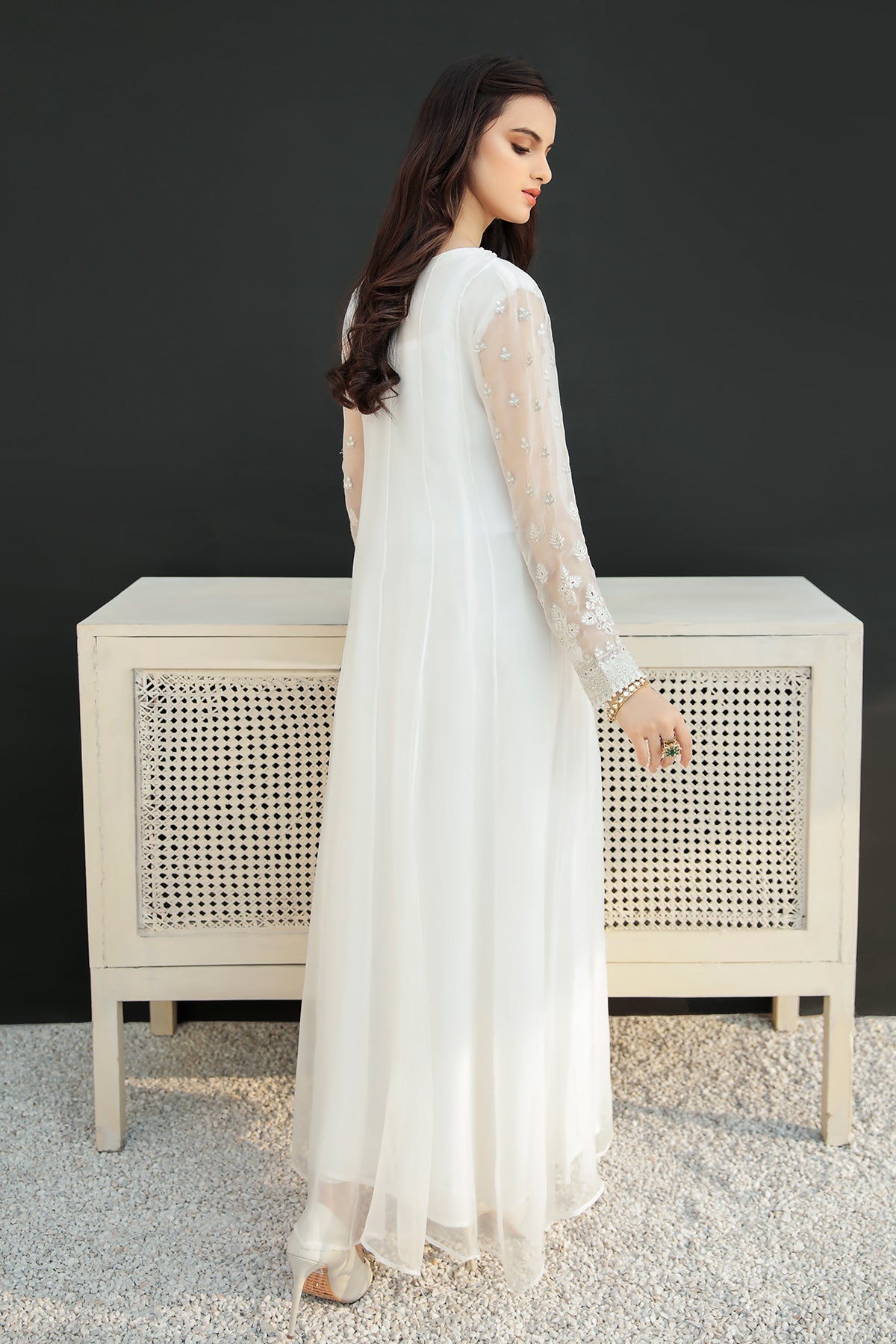 EMBROIDERED CHIFFON PR-557