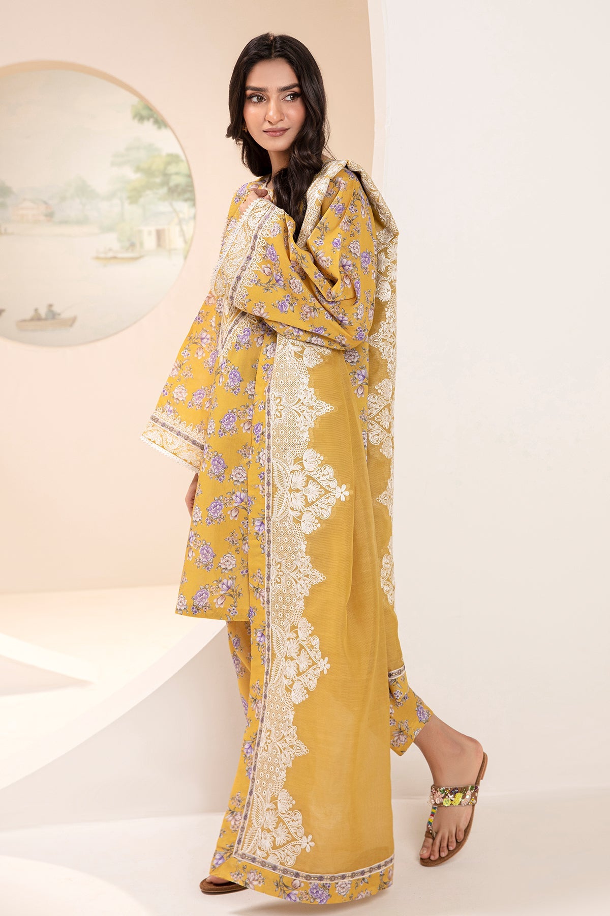 EMBROIDERED LAWN UF-344