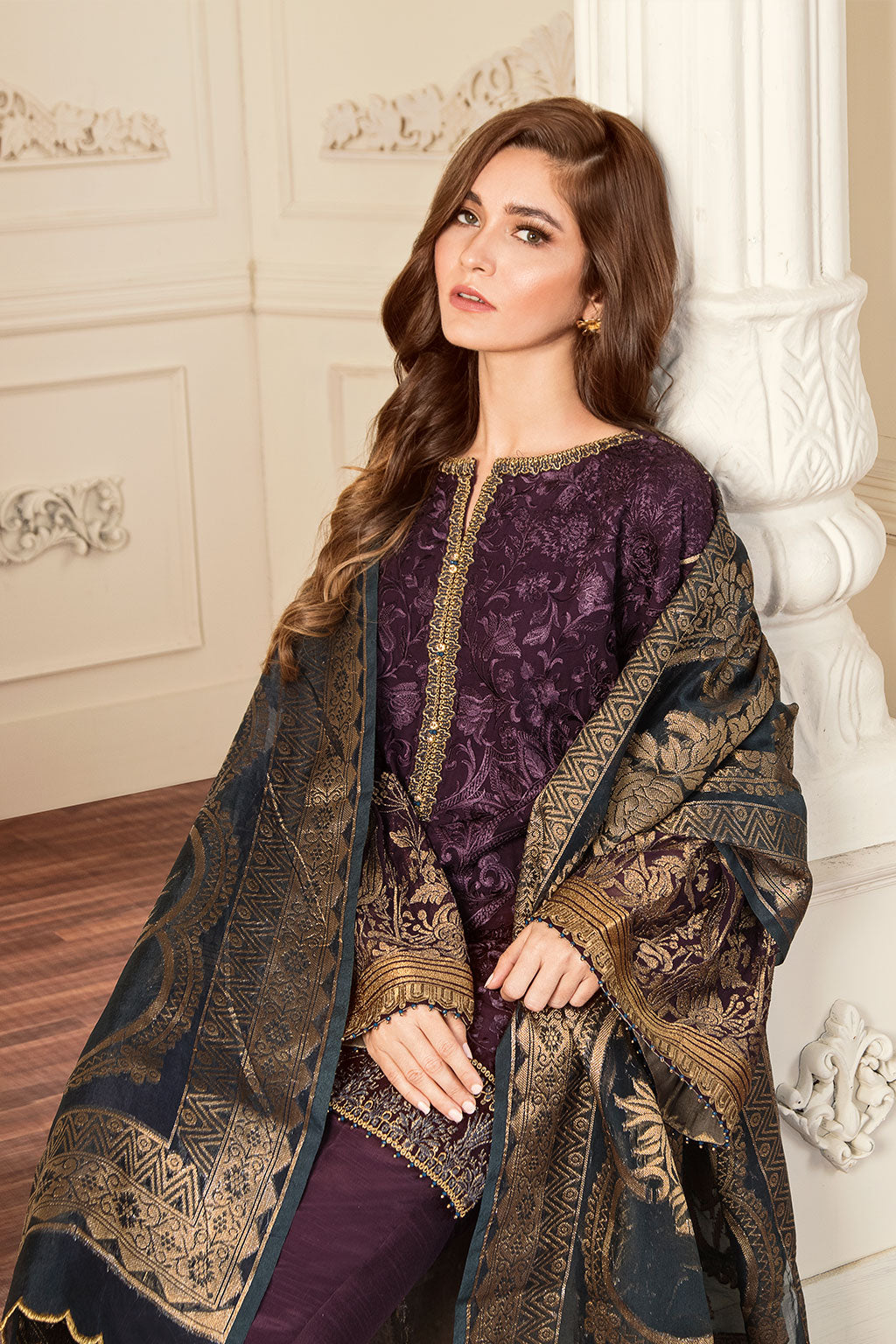 EMBROIDERED CHIFFON CH05-10