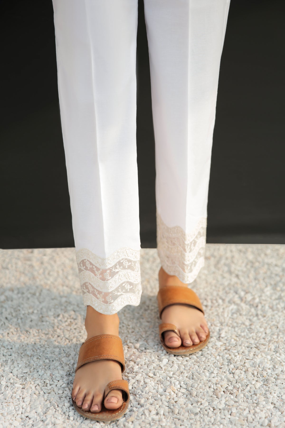 EMBROIDERED COTTON TROUSER 231