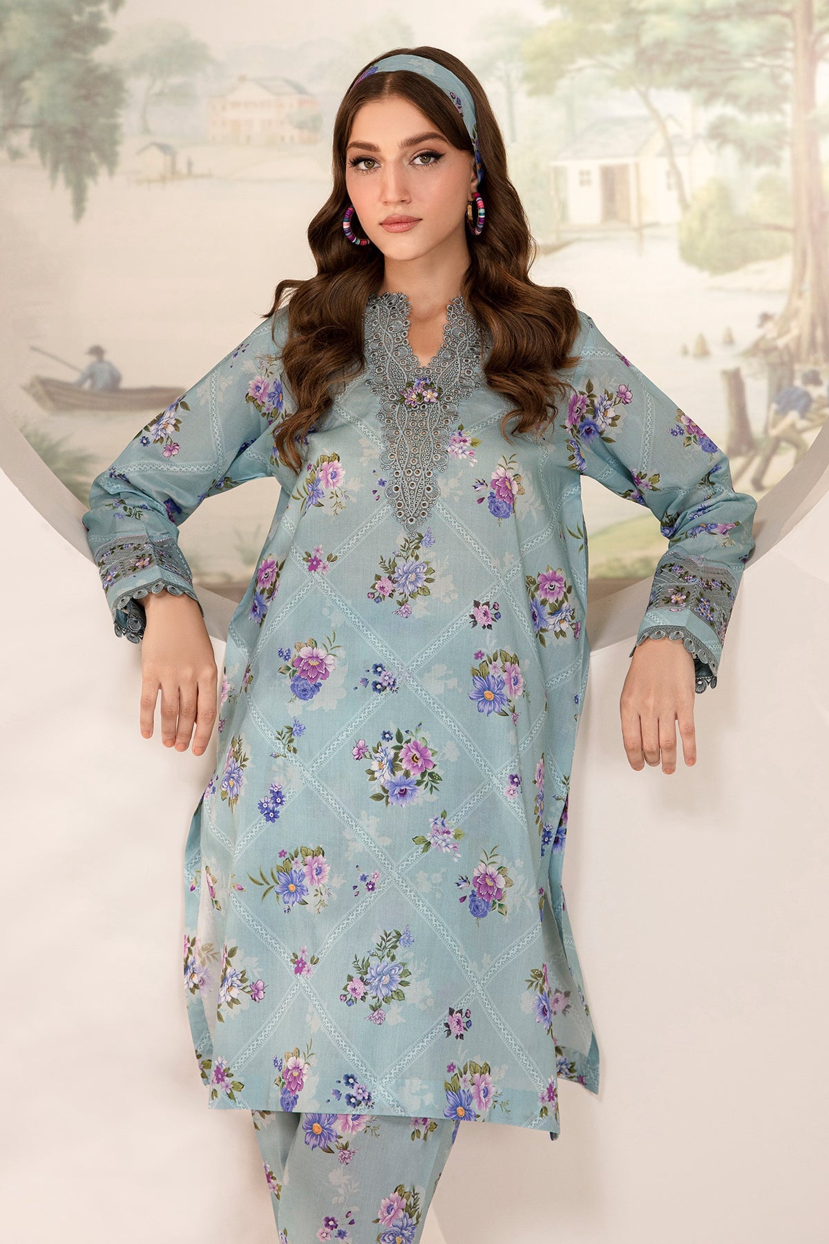 EMBROIDERED LAWN PR-790