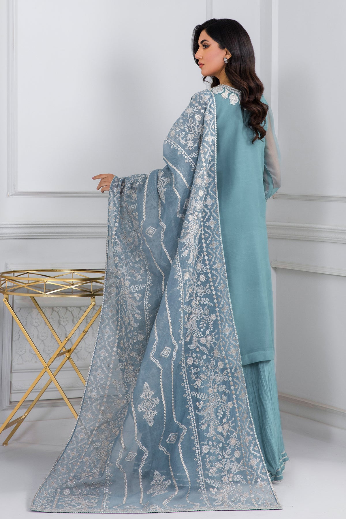 EMBROIDERED CHIFFON PR-748