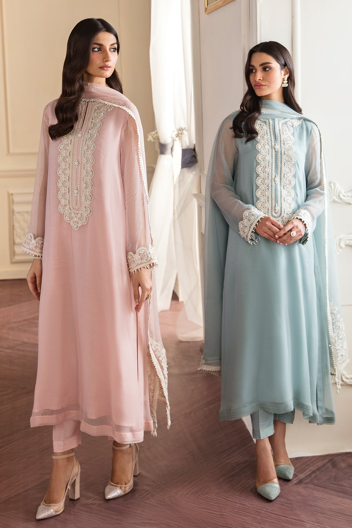 EMBROIDERED CHIFFON PR-753