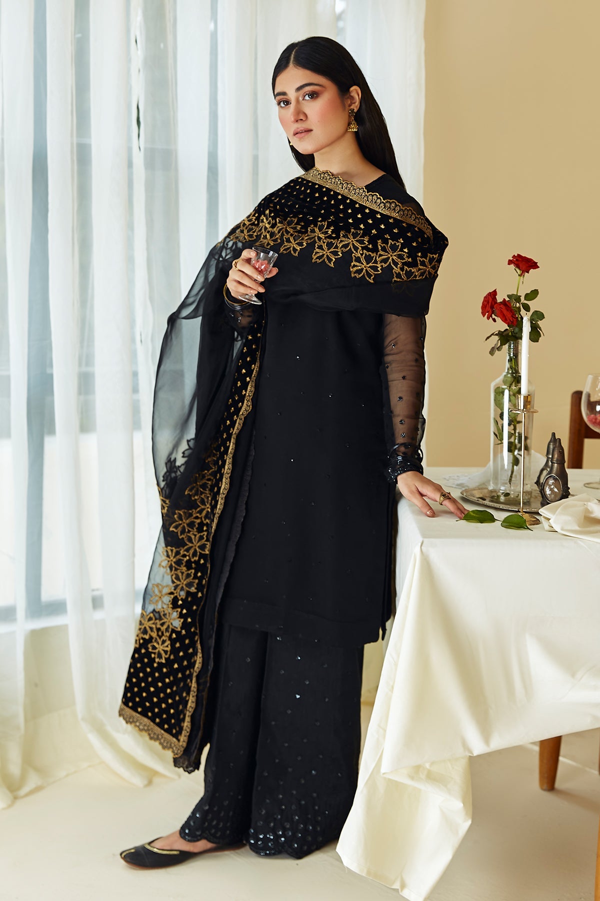 EMBROIDERED ORGANZA DUPATTA-50