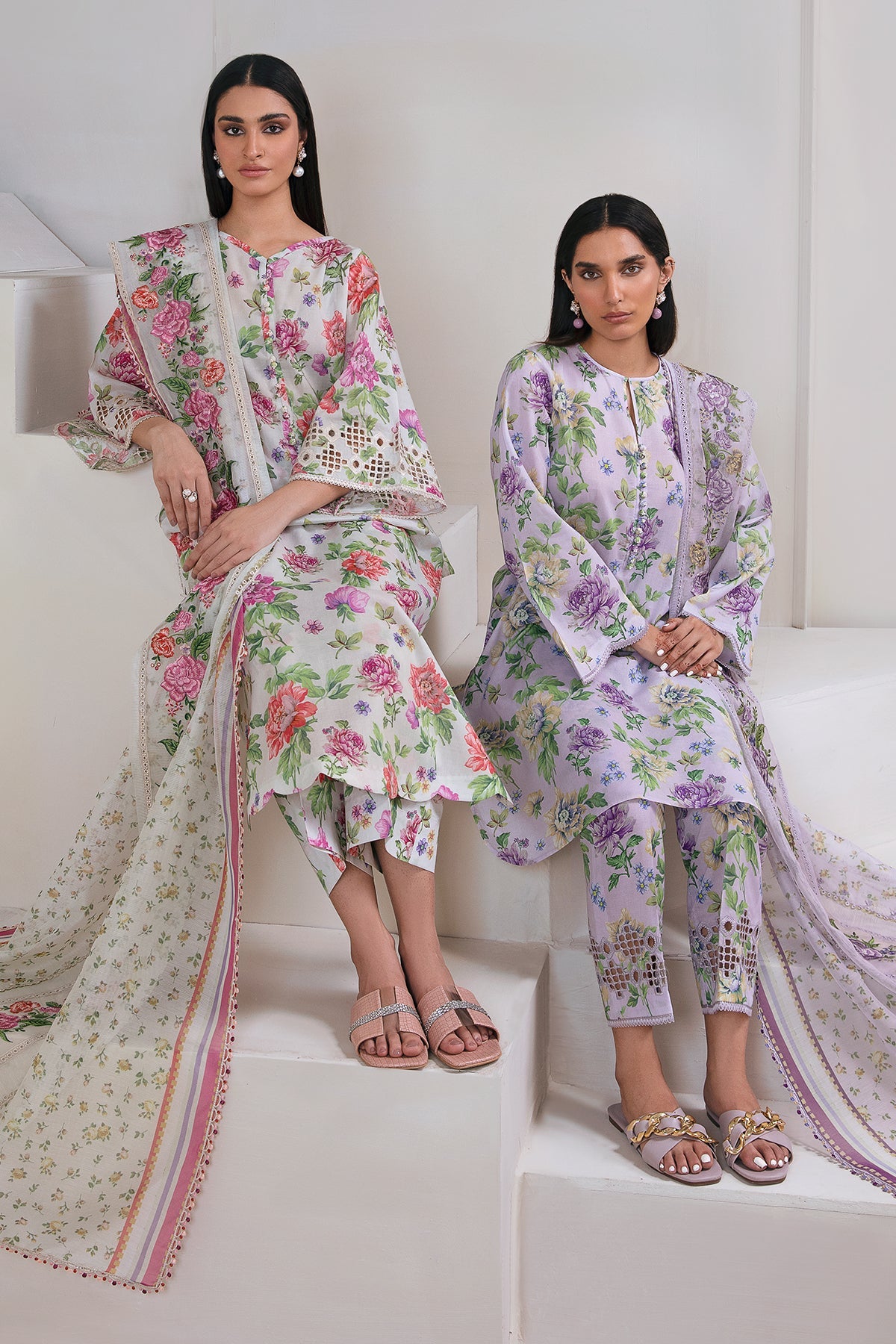 EMBROIDERED LAWN UF-355