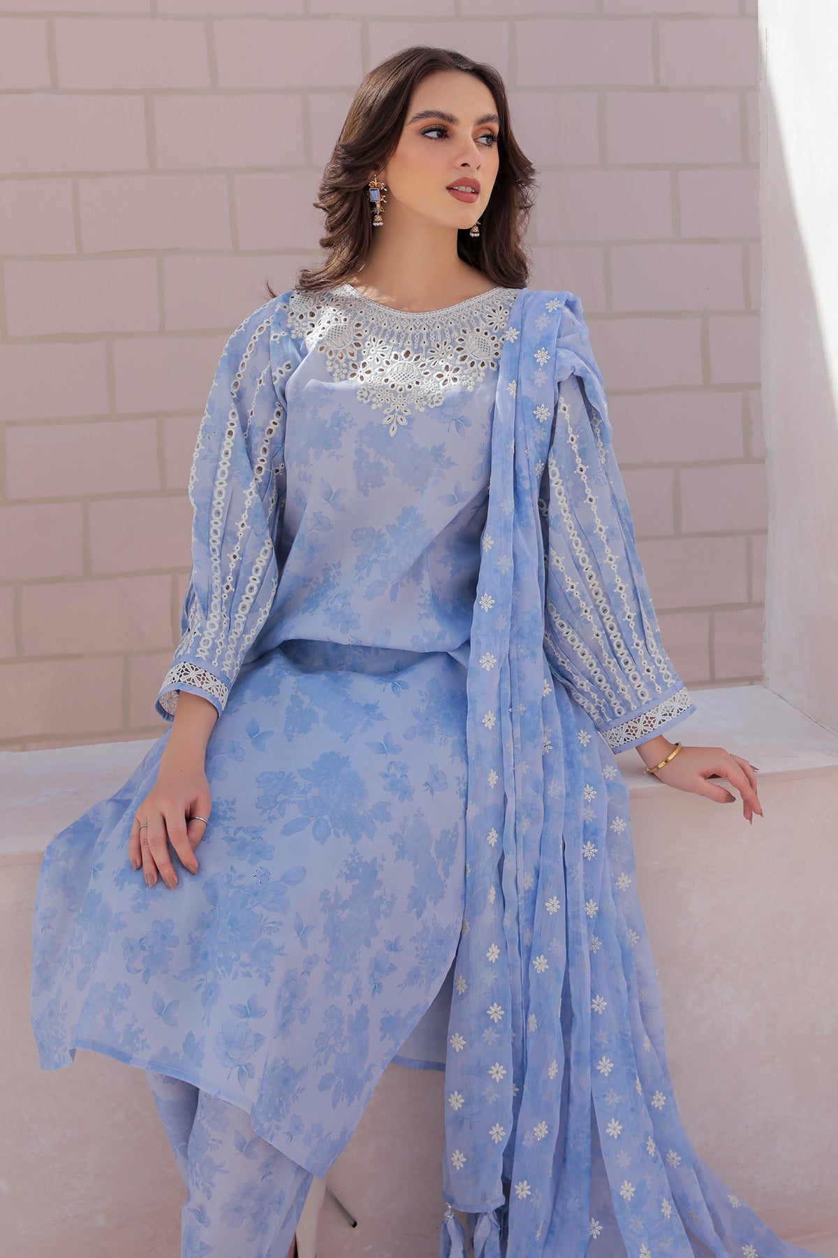 EMBROIDERED LAWN UF-329