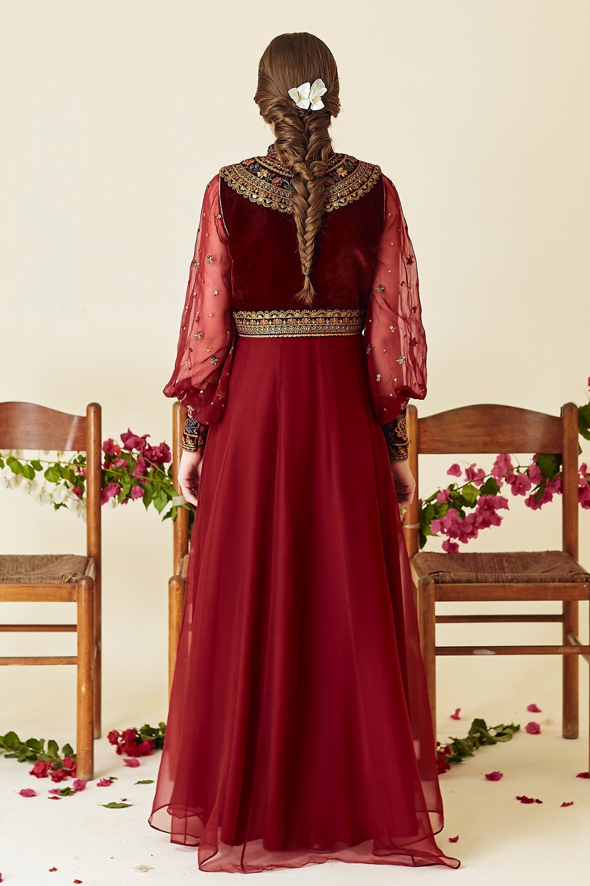 EMBROIDERED CHIFFON PR-721