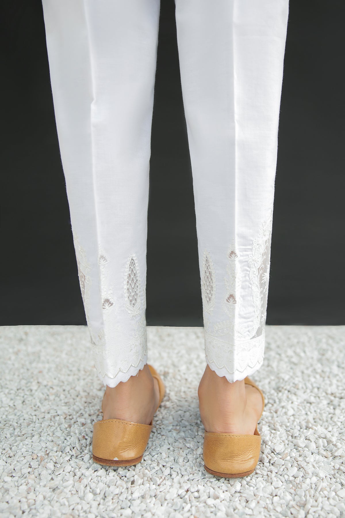 EMBROIDERED COTTON TROUSER 206